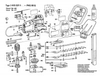 Bosch 0 603 221 542 PHS 66 G Hedge Trimmer 240 V / GB Spare Parts PHS66G